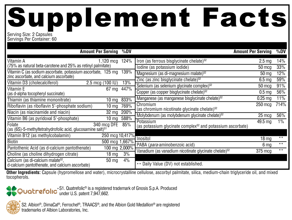 Core Complete Multivitamin/Mineral Capsule